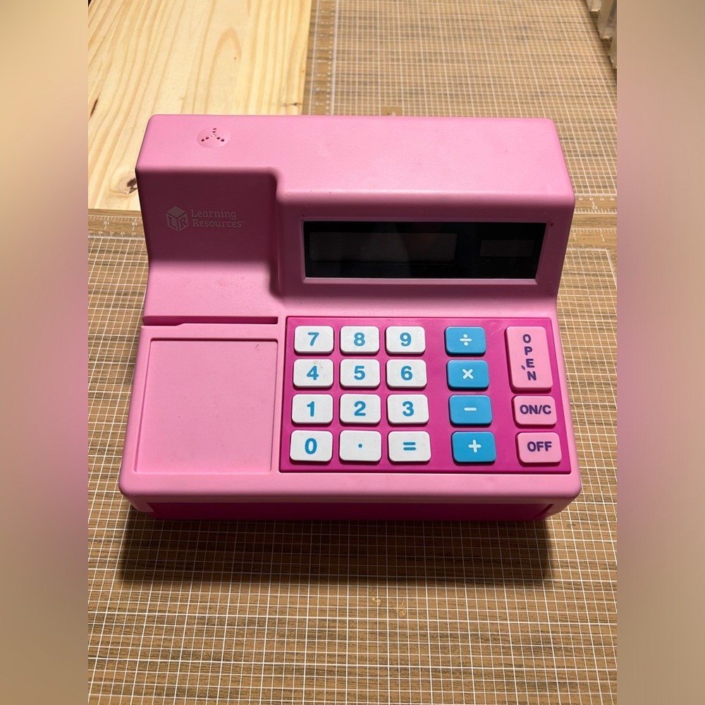 Learning Resources Pink Pretend Play Cash Register